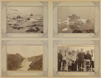 (DENMARK--GREENLAND) Amateurs album with approx. 200 photographs of indiginous people, landscapes, and events in Greenland.